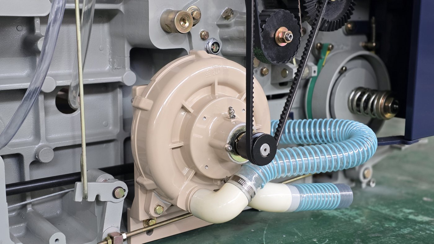 Aluminum water suction blower on JTM-508 water jet loom